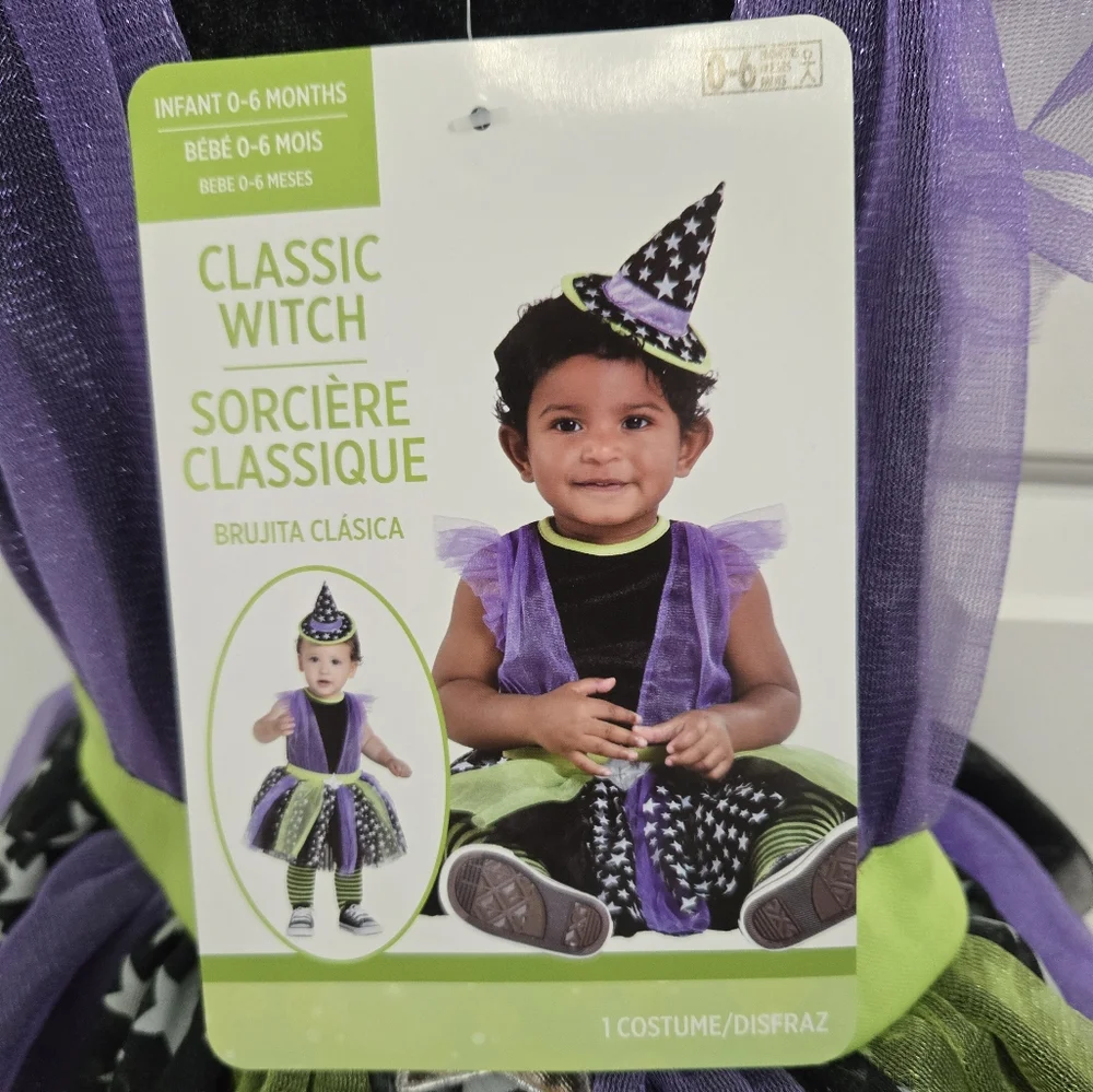 Baby Witch Costume - 0-6 Months